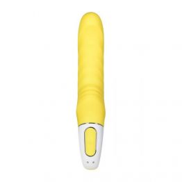 Нереалистичный вибратор Satisfyer Vibes Yummy Sunshine, силикон, желтый, 22,5 см.