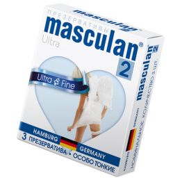 Презервативы Masculan, ultra 2, особо тонкие, 19 см, 5,3 см, 3 шт.( Ultra Fine № 3)