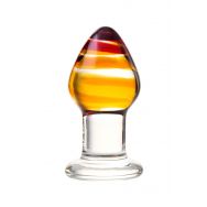 Анальная втулка Sexus Glass, Стекло, Прозрачный, 9 см