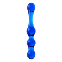 Нереалистичный фаллоимитатор Sexus Glass, Стекло, Синий, 20,5 см