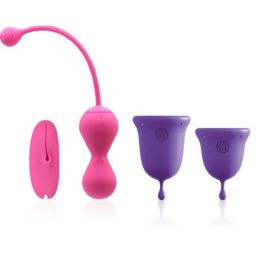 Набор MAGIC KEGEL MASTER 2 + JIMMYJANE Менструальные чаши фиолетовые