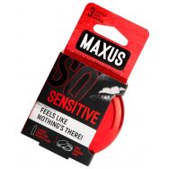 Презервативы Maxus, ультратонкие, латекс, железный кейс, 18 см, 5,2 см, 3 шт.