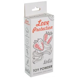 Пудра для игрушек ароматизированная Love Protection Клубника со сливками 15гр 1820-00Lola